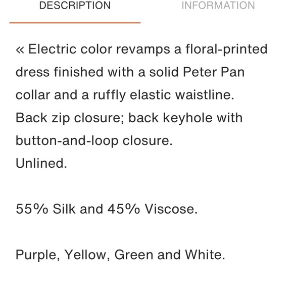 EUC Kate Spade Neal Silk Flora dress - Picture 5 of 5